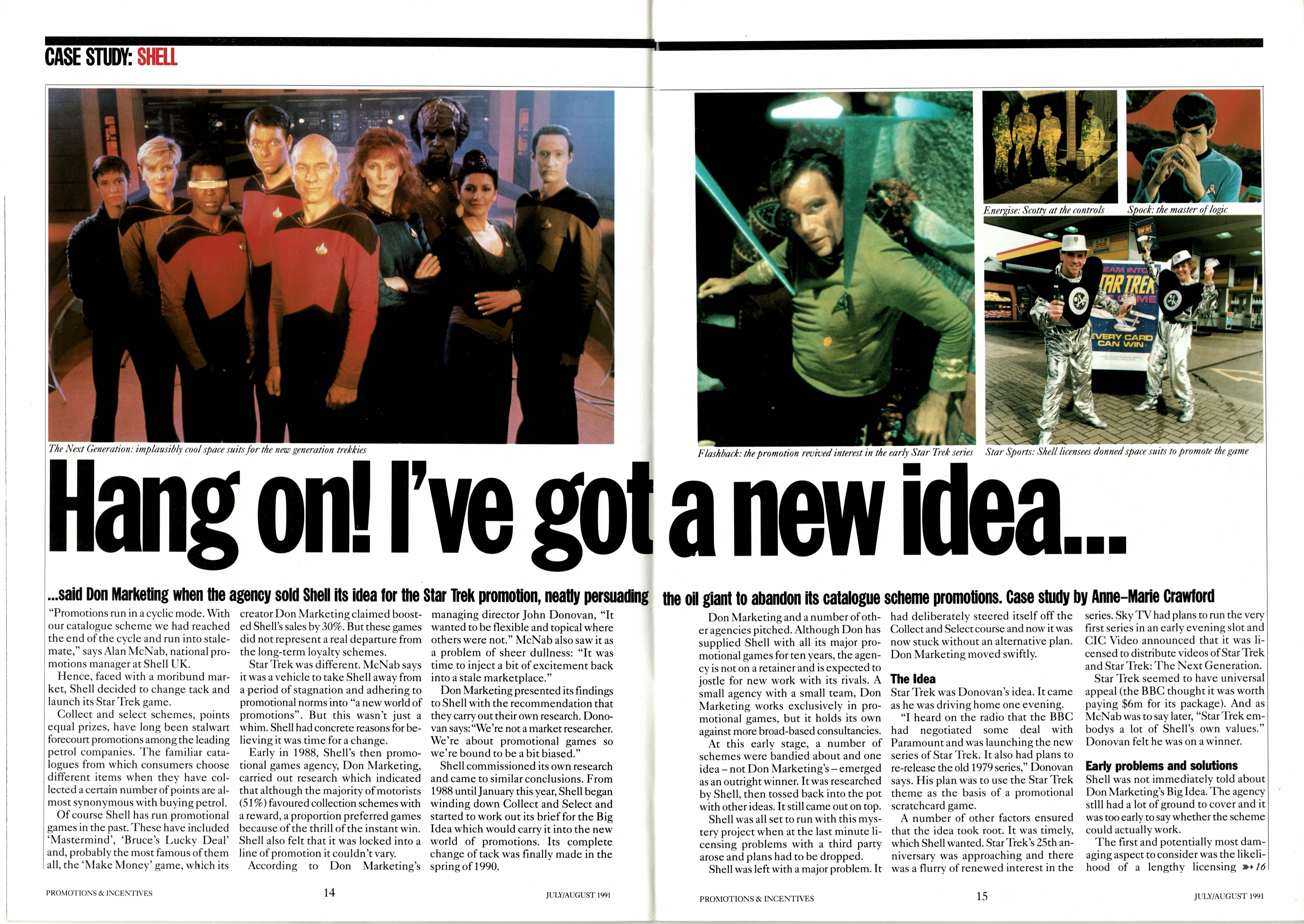 Promotions & Incentives article on the Shell Star Trek promotion