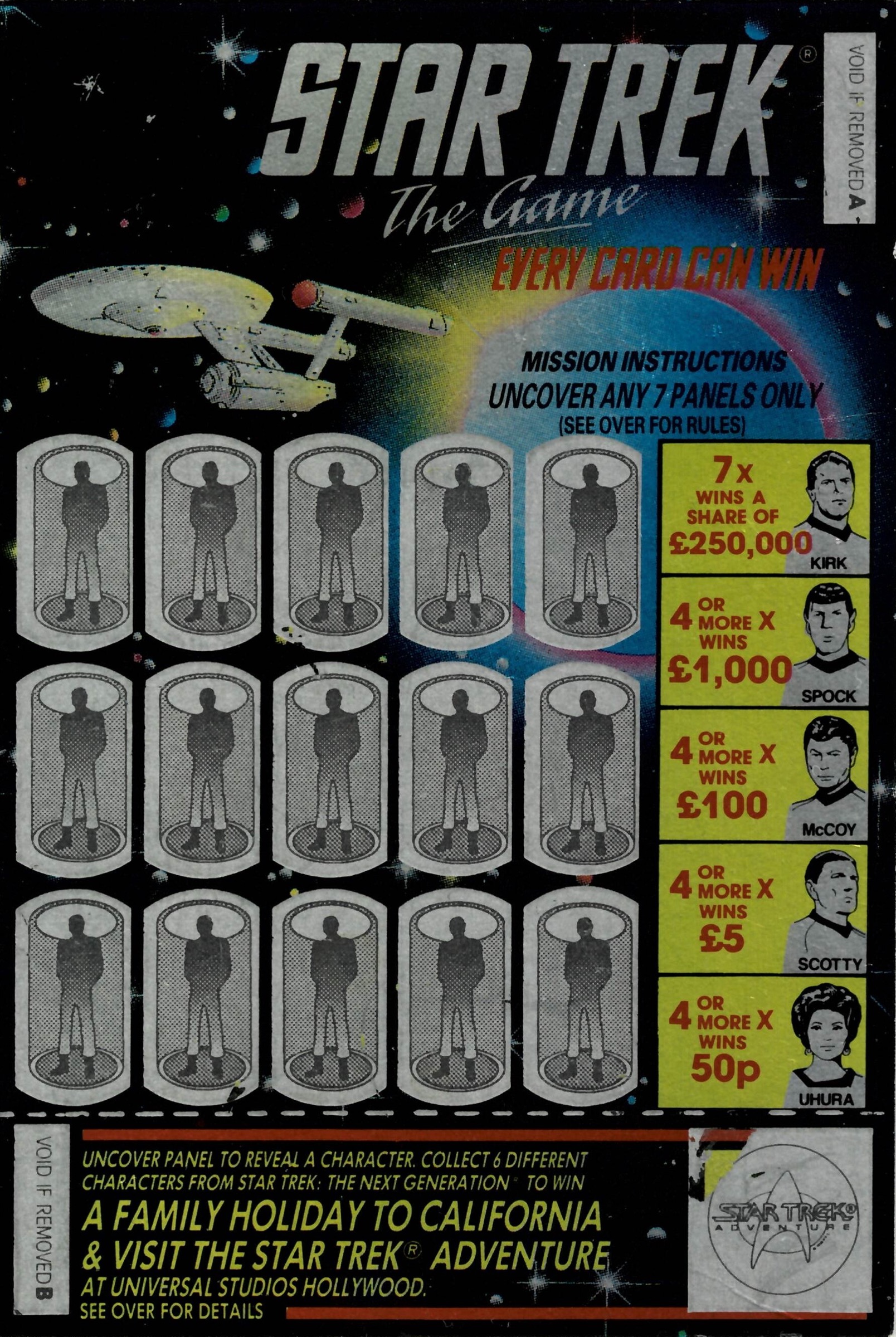 Shell Star Trek promotional game piece