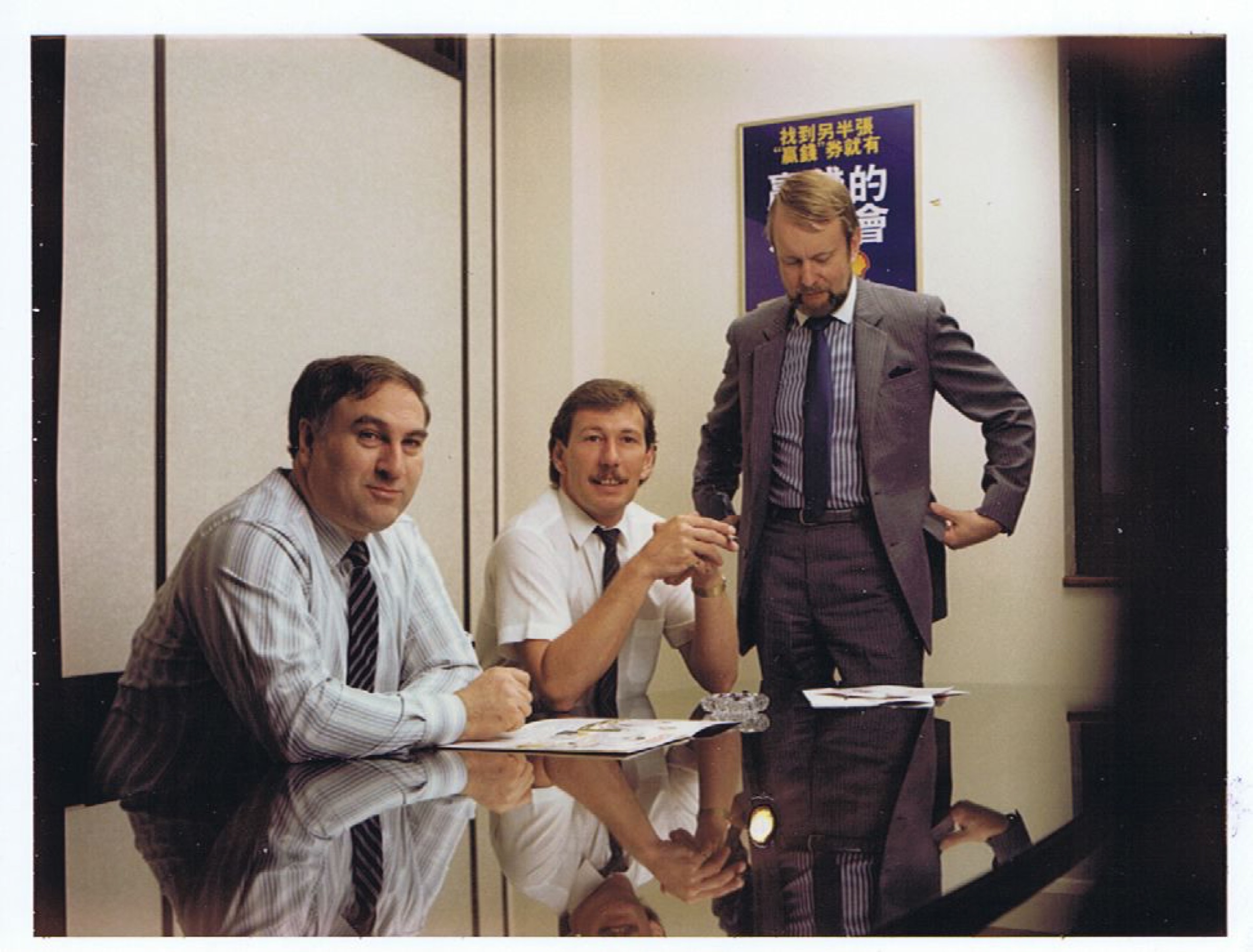 John Donovan, Roger Sotherton and John Chambers at Don Marketing's Chelmsford office