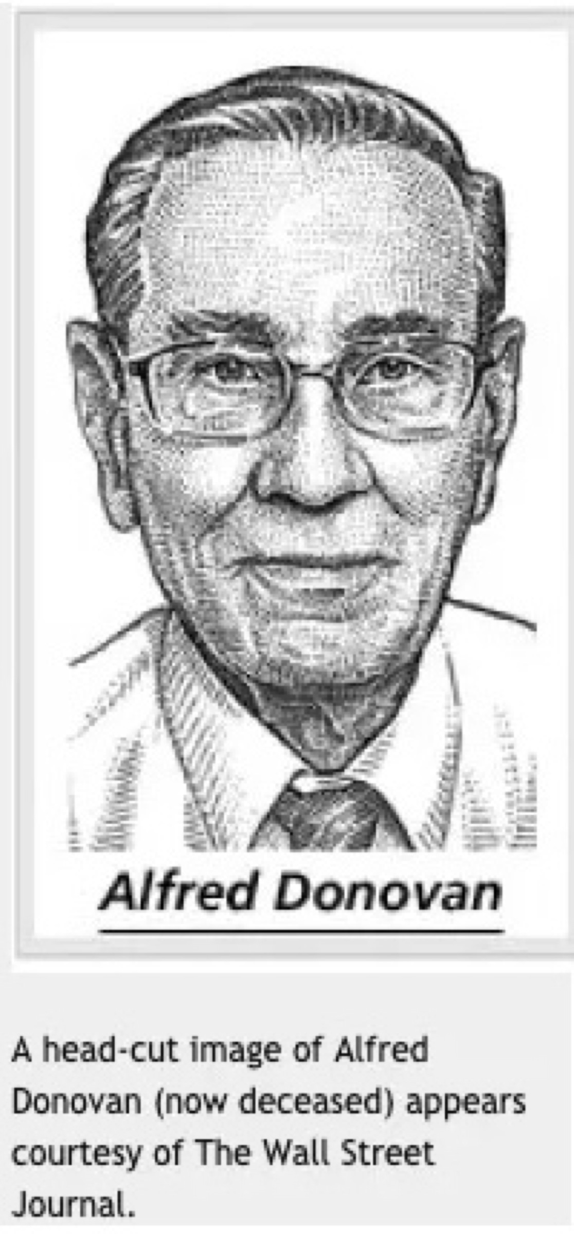 Alfred Donovan from a Wall Street Journal image